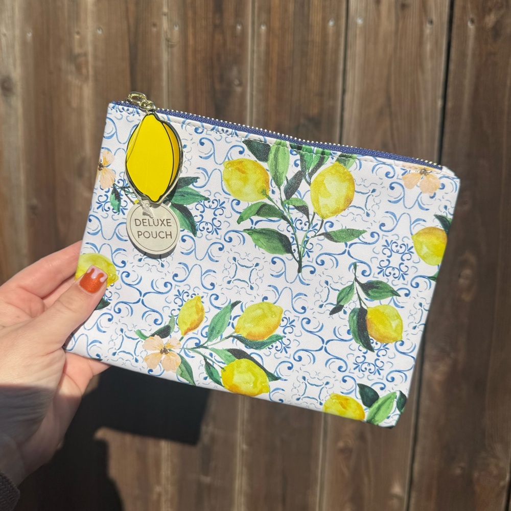 Lemon Print Pouch - Picture 1 of 2